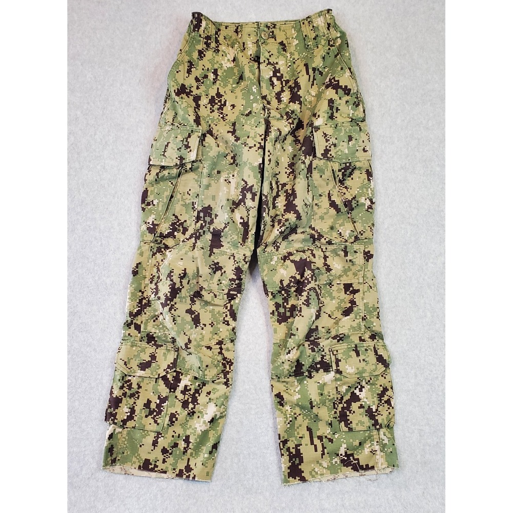 Military‎ Pants Cargo Sz Small (ALTERED) 27X27 NWU Type III Navy Seals Digi Camo